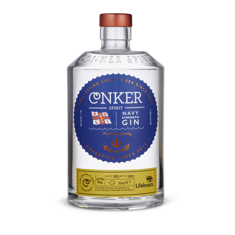 Discover Conker Spirit-RNLI Navy Strength Gin- at Lassou
