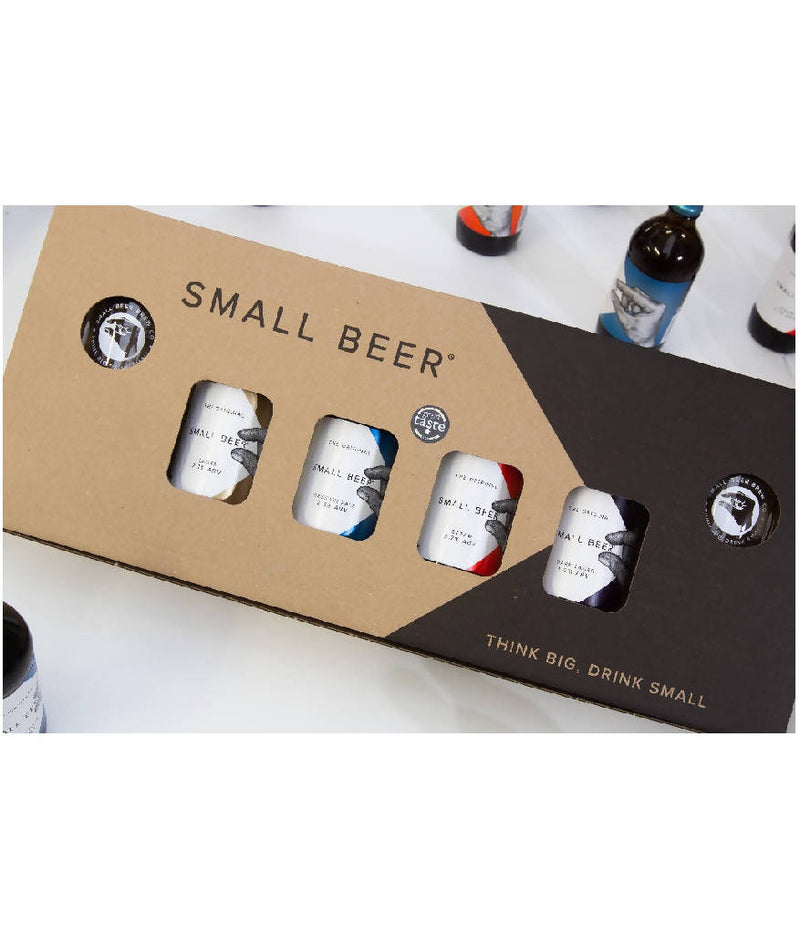 Small Beer Gift Pack | 4x350ml bottles with glasses