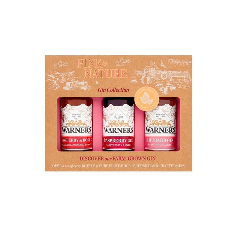 PINK by NATURE Pink Gin Gift Set (3 x 5cl)-Warner’s Distillery-Gifting-Lassou_Drinks-1