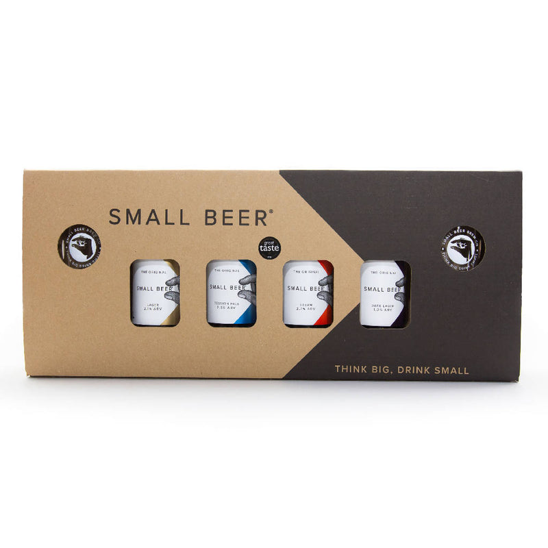 Small Beer Gift Pack | 4x350ml bottles with glasses